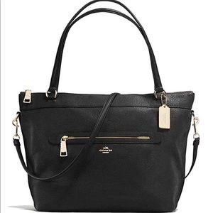 Authentic Coach Tyler Tote Purse Bag Black